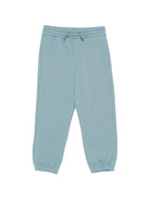Pantaloni sportivi per bambino Stella McCartney Kids verde con stampa grafica balena TY6S50 Z3409 642 STELLA McCARTNEY KIDS 