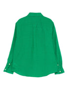 Camicia per bambino Polo Ralph Lauren Kids verde con caratteristico logo Polo Pony 322967600 501 Ralph Lauren kids 