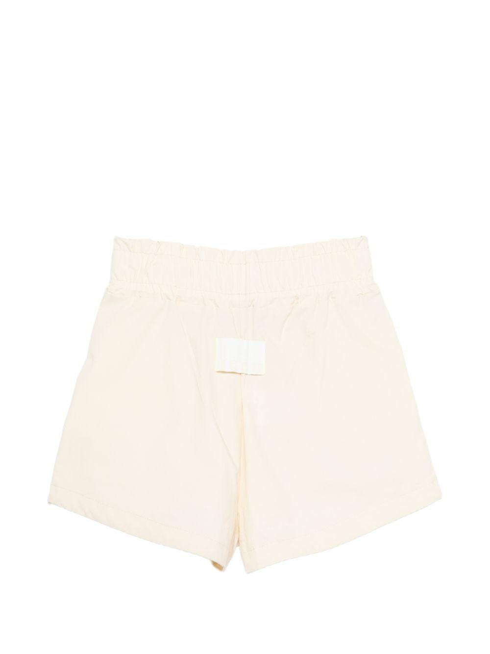 Shorts per bambina MSGM Kids bianchi con vita arricciata S6MSJGSH164 002 MSGM KIDS 