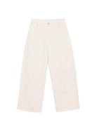 Jeans per donna Alysi bianco con design a gampa ampia 216118 P 6035 GESSO ALYSI 