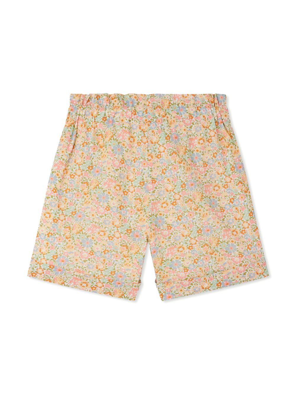 Shorts per bambina Bonpoint Elmie multicolore con stampa a fiori S05GBEW00009 525C BONPOINT KIDS 
