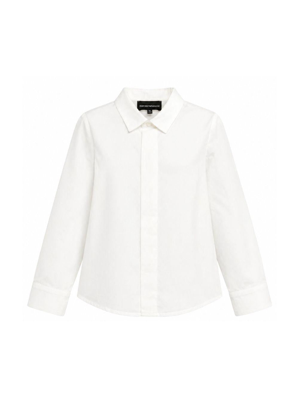 Camicia per bambino Emporio Armani Kids bianca con colletto classico EB000907 AF20967 U0003 EMPORIO ARMANI KIDS 