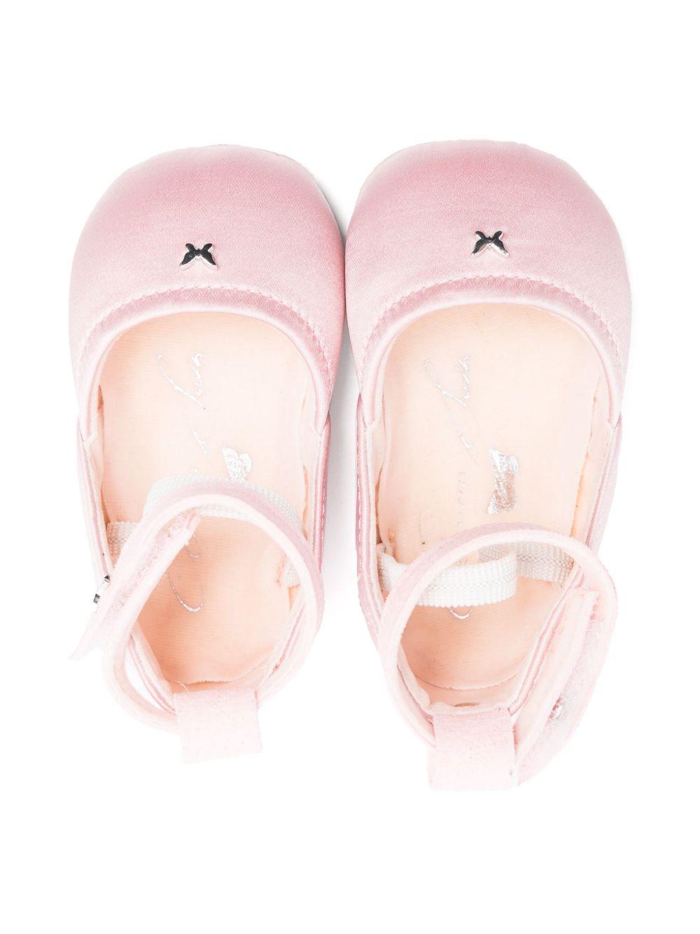 Ballerine primi passi per neonata Aruna Seth Margot rosa con chiusura a strappo alla caviglia MARGOT 310 ARUNA SETH KIDS 