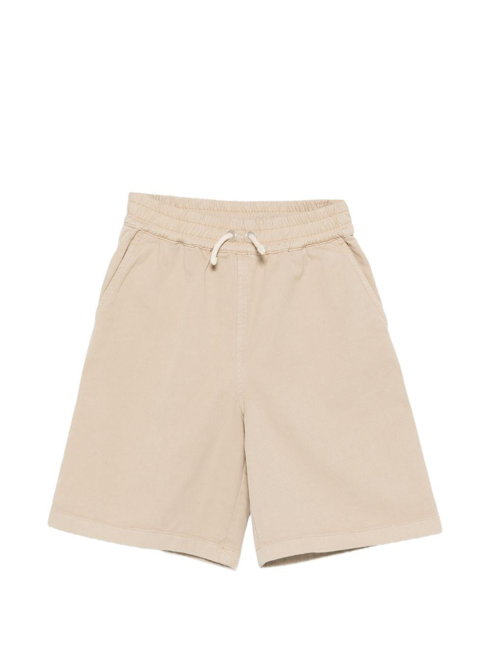 Shorts Peleppe per bambino Golden Goose Kids beige con coulisse in vita GKP02680P002464 60134 GOLDEN GOOSE KIDS 