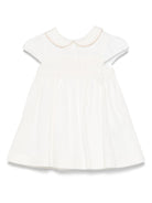 Abito per neonata Versace Kids bianco con chiusura posteriore con bottone 10179411A12838 2W110 VERSACE KIDS 