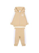 Tuta sportiva per neonato Boss Kids beige con motivo a righe J53051 249 BOSS KIDS 