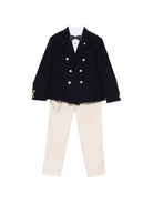 Completo confort per bambino Colorichiari blu con bottoni color oro MC548385 4928d 60 COLORICHIARI KIDS 