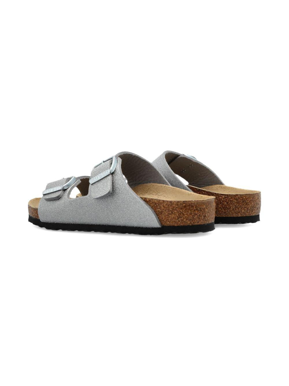 Sandali Arizona per bambina Birkenstock Kids color argento con glitter 1030477 SILVER BIRKENSTOCK KIDS 