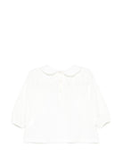 T-shirt per neonata Douuod Kids bianca con colletto alla Peter Pan DY8000 Z3708 101 DOUUOD KIDS 