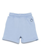 Shorts sportivi per neonato TRUSSARDI JUNIOR azzurro con logo TIP25016BE AZURE DUST TRUSSARDI KIDS 
