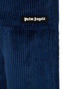 Pantaloni per bambino Palm Angels Kids blu con dettaglio logo PBCF006F25FAB001 4603 PALM ANGELS KIDS 
