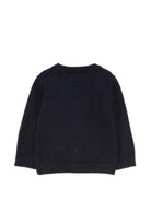 Cardigan per neonato Emporio Armani Kids blu navy con scollo a V EB000446 AF28773 UB118 EMPORIO ARMANI KIDS 
