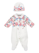 Set per neonata Monnalisa bianco con stampa a fiori 35G505 7000 9984 MONNALISA KIDS 