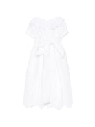 Abito per neonata Jesurum bianco con dettagli in pizzo sangallo REZZONICO C/COLLO BIANCO JESURUM KIDS 