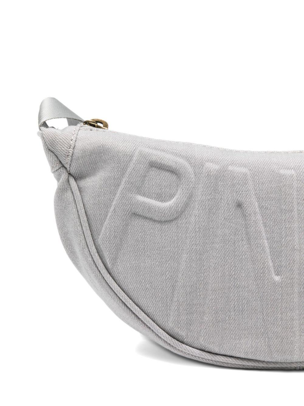 Borsa a tracolla per bambina Pinko Kids grigia con logo in rilievo KFBO002CDS058 D811 PINKO KIDS 
