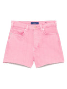 Shorts per donna Scotch & Soda in denim rosa con orlo a taglio vivo UFJ00693N 642 SCOTCH DONNA 