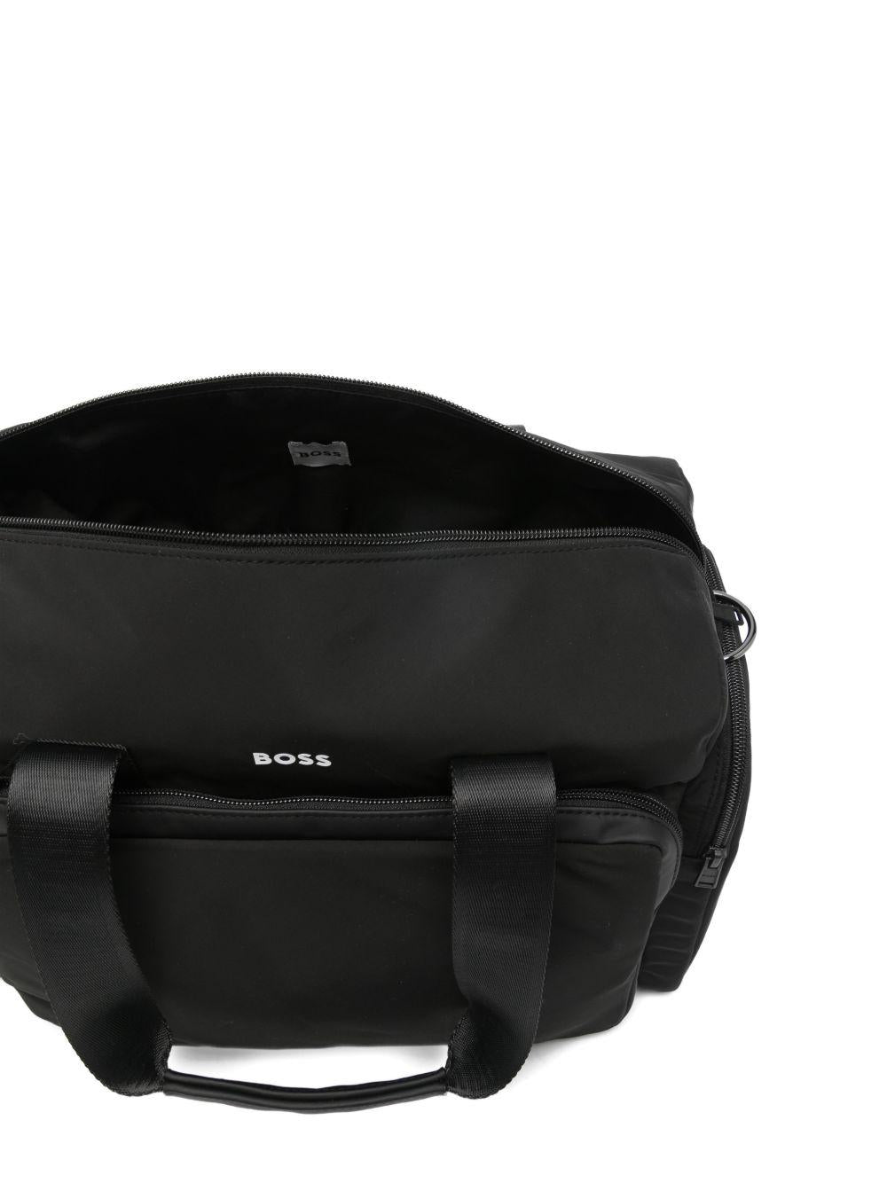Borsa fasciatoio per neonati Boss Kidswear nero con tracolla staccabile J53107 09B BOSS KIDS 