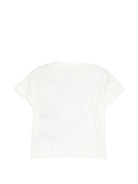 T-shirt per neonato Molo bianca con stampa faccina 6S26A210 5632 MOLO KIDS 