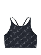 Top per bambina Stella McCartney Kids nero con spalline incrociate TY8C12 Z3479 930BC STELLA McCARTNEY KIDS 