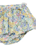 Completo per neonata Mariella Ferrari bianco e azzurro con stampa floreale CA928 PLR16 AZZURRO MARIELLA FERRARI KIDS 