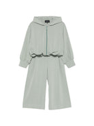 Tuta per bambina Emporio Armani Kids verde salvia con cappuccio e logo EG000867 AF16133 U9019 EMPORIO ARMANI KIDS 