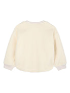 Felpa Boke Flower per bambina Kenzo Kids beige con girocollo a coste K61376 21G KENZO KIDS 
