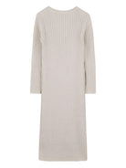 Abito lungo per bambina Michael Kors Kids beige a coste e maniche lunghe R30476 Z99 MICHAEL KORS KIDS 