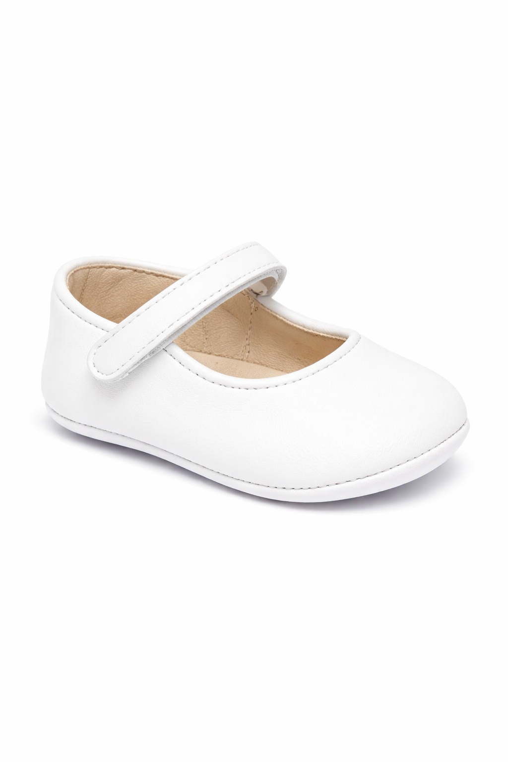 Ballerine per neonata Andrea Montelpare bianco con chiusura a strappo MT951 BIANCO MONTELPARE TRADITION KIDS 