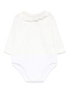 Tutina per neonata La Stupenderia bianca con colletto arricciato 1TBBD00 P02NAT LA STUPENDERIA 