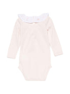 Body per neonata Bonpoint rosa con colletto con volant W06NUNK00001 021B BONPOINT KIDS 