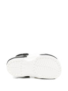Ciabatte per bambina Crocs Kids bianco e nere con design mucca 212902 WHI CROCS KIDS 