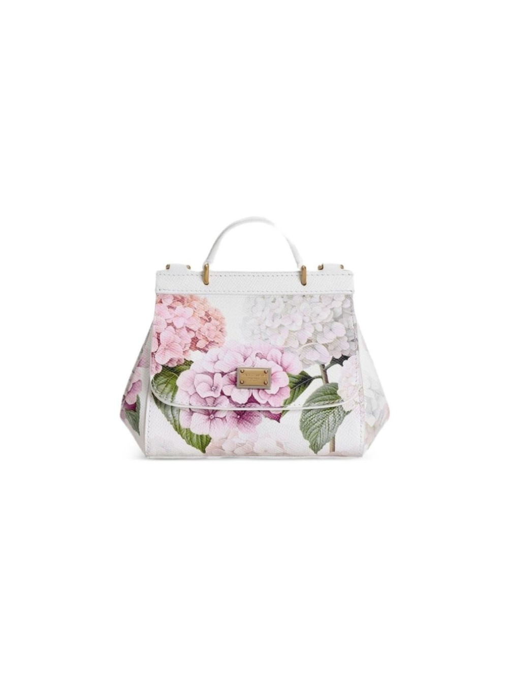Borsa Sicily mini per bambina Dolce & Gabbana Kids bianca con stampa a fiori EB0003 AX811 HA5XG DOLCE & GABBANA KIDS 