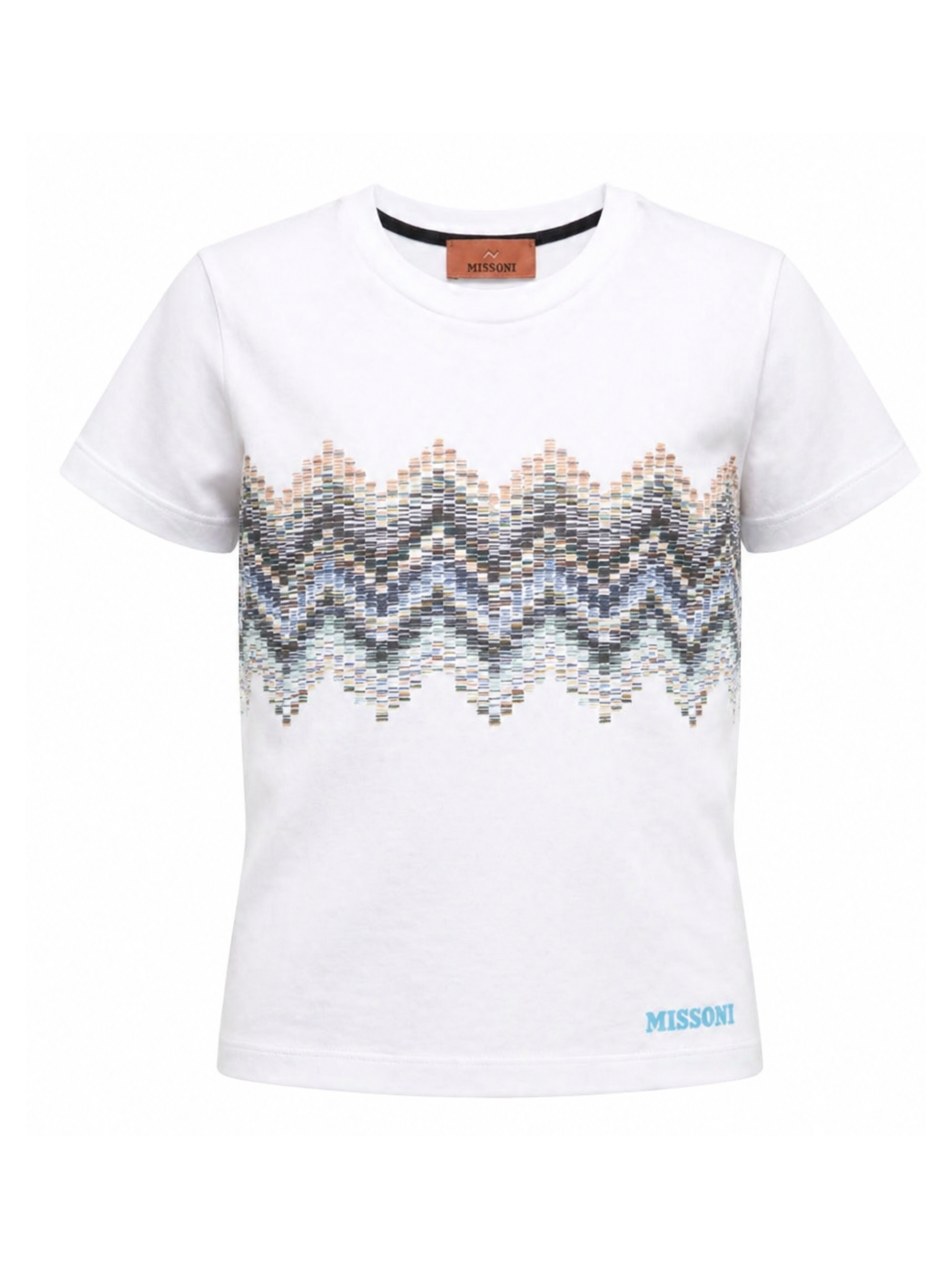 T-shirt per bambino Missoni Kids bianca con stampa grafica MY8P81 Z3672 100MC MISSONI KIDS 