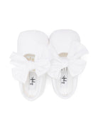 Ballerine con logo per neonato Il Gufo bianco con suola piatta P25SS103R0004 010 IL GUFO 