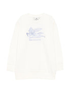 Felpa per bambino Etro Kids bianca con motivo Pegaso GZ4H10 Z3183 102 ETRO KIDS 