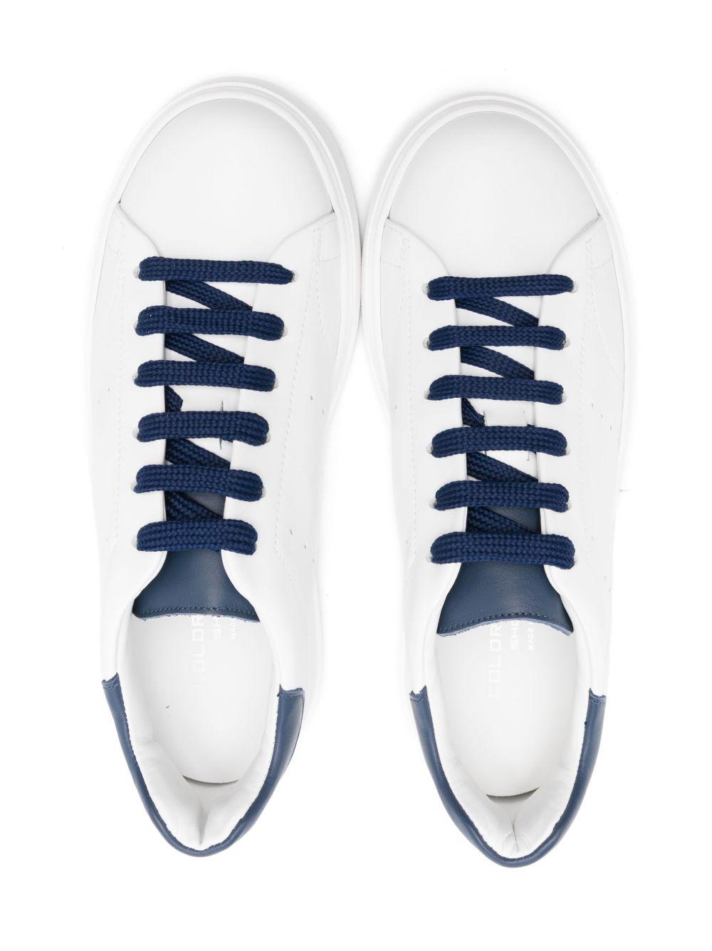 Sneakers per bambino Colorichiari bianche con dettagli blu MJ958494 4869 1066 COLORICHIARI KIDS 