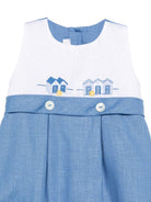Tutina per neonato Mariella Ferrari azzurra con decorazione ricamata PLD4 054 MARIELLA FERRARI KIDS 
