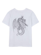 T-shirt per bambino Givenchy Kids bianco con stampa drago H30964 10P GIVENCHY KIDS 