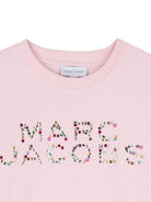 T-shirt per bambina The Marc Jacobs Kids rosa con stampa logo W60746 475 THE MARC JACOBS KIDS 