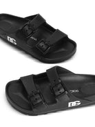 Sandali per bambini Dolce & Gabbana Kids neri con dettaglio logo DD0324 A5103 80999 DOLCE & GABBANA KIDS 