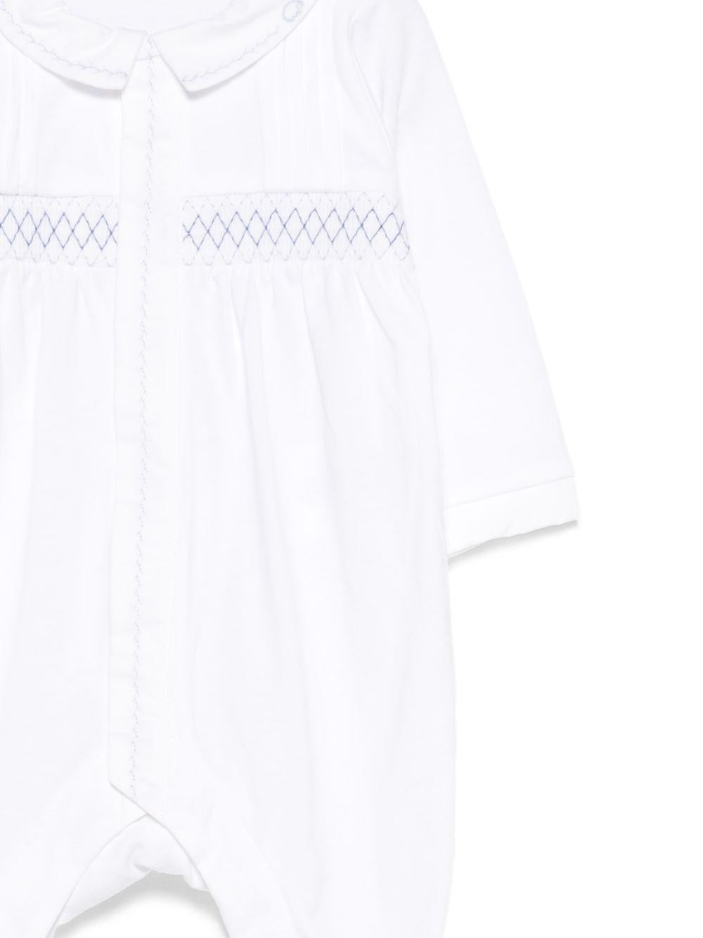 Tutina per neonati Tartine & Chocolat bianco con dettaglio con punto smock CC54140 01 TArtine & Chocolat KIDS 