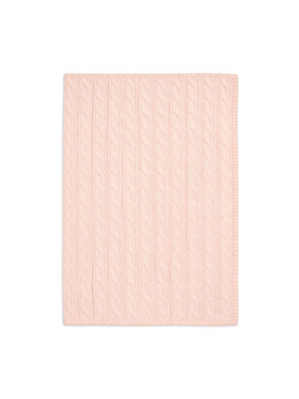 Coperta per neonata Polo Ralph Lauren Kids rosa con rifiniture a coste 320966893 003 Ralph Lauren kids 