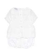 Completo per neonata Jesurum Baby bianco con ricamo sul davanti PERICLE GAIO MUSA BIANCO JESURUM KIDS 