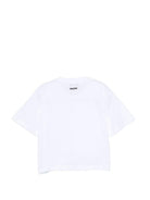 T-shirt per bambina MSGM Kids bianca con dettaglio nodo S6MSJGTH205 001 MSGM KIDS 