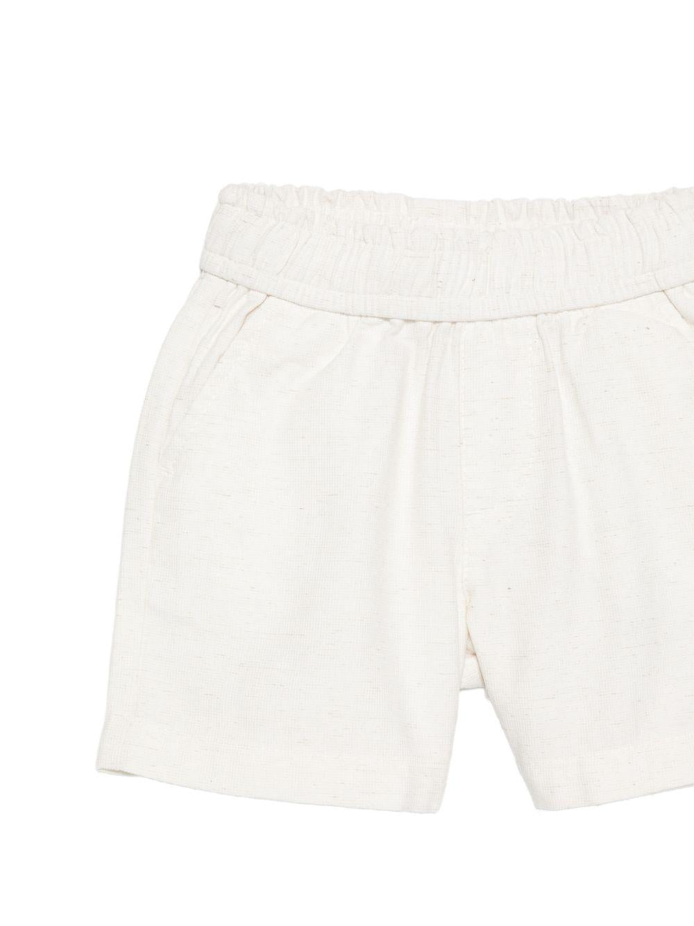 Shorts per neonato Trussardi Junior beige con tasche a filetto TIP26063BE BEIGE N.E. TRUSSARDI KIDS 