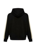 Felpa per bambino Palm Angels Kids nero con strisce sulle maniche PBBD017S26FLE001 110 PALM ANGELS KIDS 