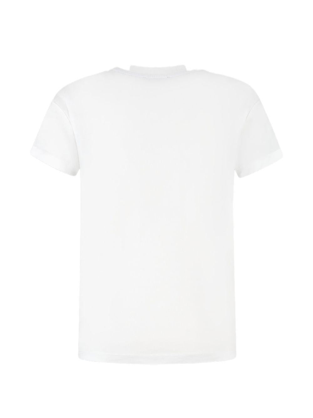 T-shirt per bambina Missoni Kids bianca con logo sul davanti MY8A41 Z3672 100 MISSONI KIDS 