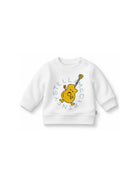Felpa per neonato Stella McCartney Kids bianco con stampa grafica sul davanti TY4500 Z0499 101 STELLA McCARTNEY KIDS 