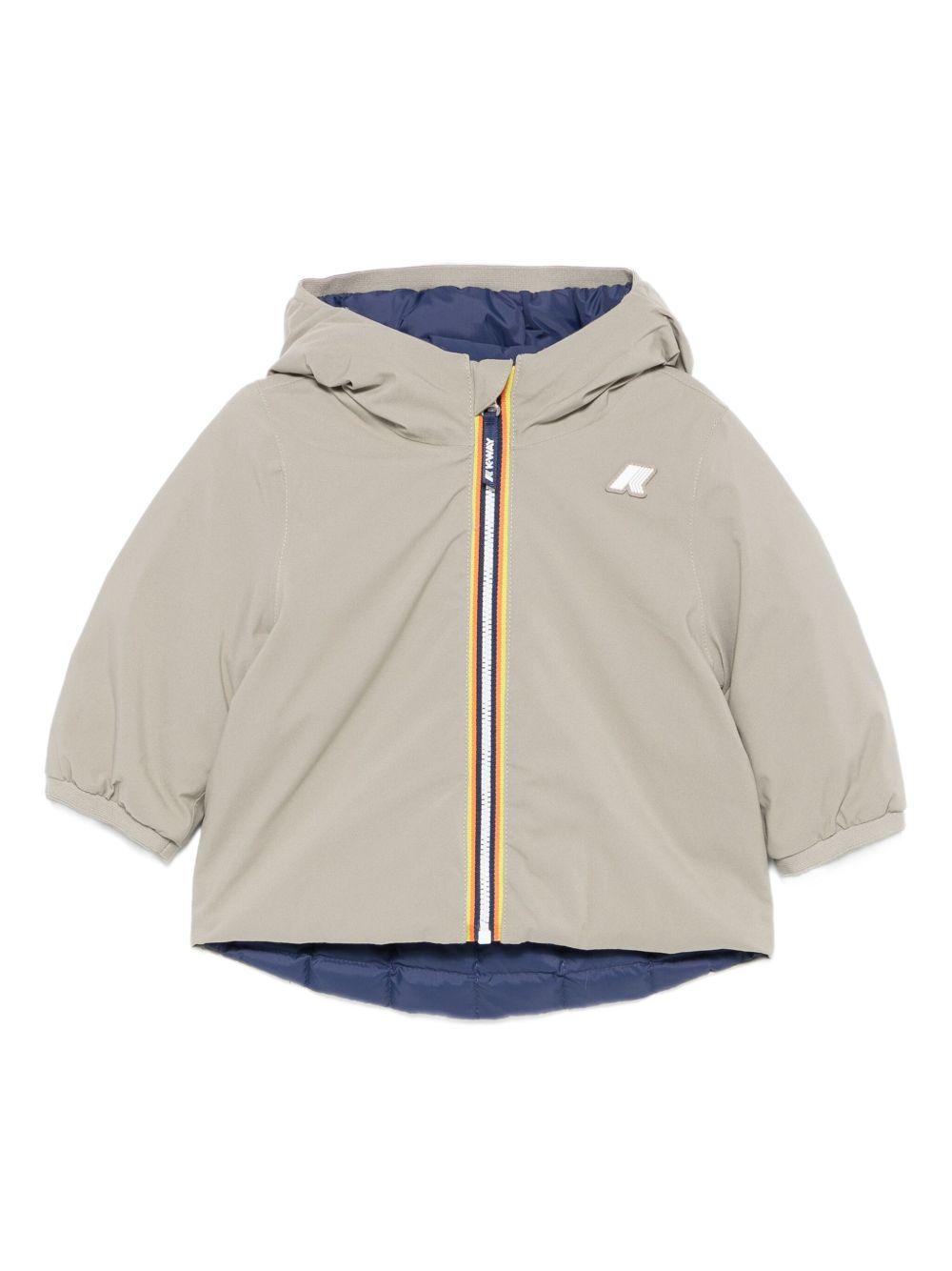 Giubbino per neonato K-Way Kids grigio con design reversibile K7132PW B3D K-WAY KIDS 