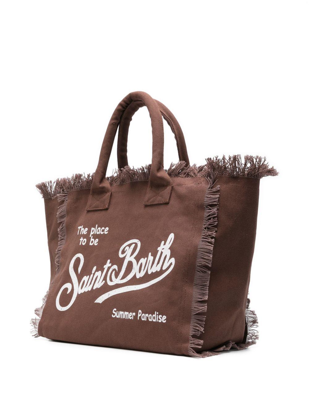 Borsa Vanity MC2 Saint Barth marrone con logo a contrasto VANI001 00098L MC2 ST. BARTH KIDS 